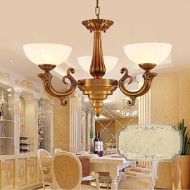 The New Chinese Style Marble lamp Chandelier Full Copper lamp Chandeliers