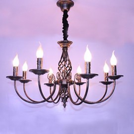 25W Retro Designers / Candle Style Others Metal Chandeliers Living Room / Bedroom / Dining Room / Study Room/ Hallway