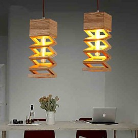 Pendant Lights LED Country Living Room / Bedroom / Dining Room / Study Room/Office / Kids Room / Game Room Wood/Bamboo