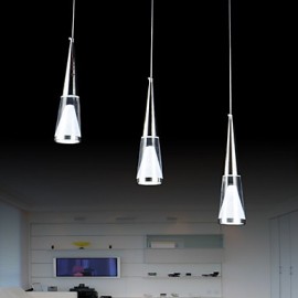 3 Lights Pendant Lights LED Modern/Contemporary Bedroom / Dining Room / Kitchen Metal