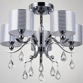 Modern K9 Crystal Chandelier E27 6 Lights