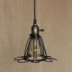 American Rural Industry Contracted Single Head Of Creative Small Hob Iron Chandelier