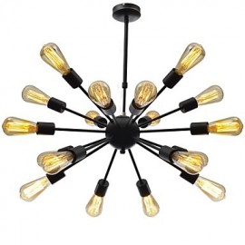 North American-Style Minimalist Radial 18 Light Chandelier