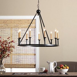 MAX:60W Country Mini Style Painting Metal Chandeliers Bedroom / Dining Room / Entry / Hallway