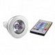 3W E14 / GU10 LED Spotlight MR16 1 High Power LED 150 lm RGB Remote-Controlled AC 85-265 V