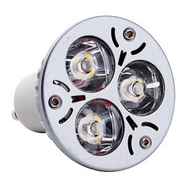 3W GU10 LED Spotlight MR16 3 High Power LED 300 lm Warm White AC 85-265 V