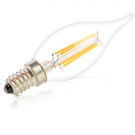 Dimmable 6W E14 LED Filament Bulbs CA35 6 COB 550LM Warm/ Cool White Bulbs Lights Lampara(220V)