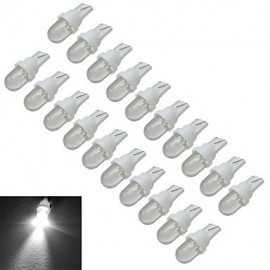 20pcs T10 0.5W 30-50LM 6000-6500K Cool White Car Signal Lamps LED Car Light (DC 12V)