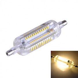 R7S 7W 700lm 3500K 104-SMD 3014 LED Warm White Light Bulb Lamp (AC 220-240V)