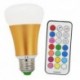 10W RGBW E26/E27 LED Globe Bulbs A60(A19) 1 COB 900lm-1200lm lm Cool White / RGB Infrared Sensor / Dimmable / Remote-Controlled (85-265V)