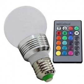 E273W 85V-265VRGB Remote Control Intelligent Light Color LED Energy-Saving Bulb