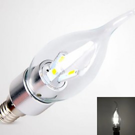 5W E14 450-500LM 6000-6500K Cool White Color LED Candle Style Candle Bulb (85-265V)