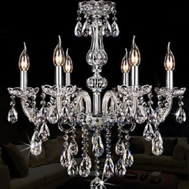 Candle Featured Luxury 6 Lights Chandelier