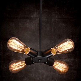Pendant Light 4 Lights Country Style Wrought Iron