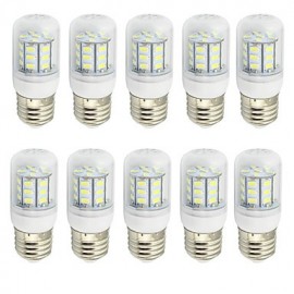 4W Clear Cover E27 LED Lamp 220V/110V AC or 12V/24V AC/DC 27 SMD 5730 280Lm Warm / Cool White (10 Pieces)