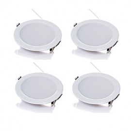 4pcs/lot 5W Wireless AC 220V Dimmable LED Downlights Warm White / Cool White LED Panle Light White Shape