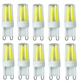 10PCS G9 Filament 3.5W 4LED COB AC220V/AC110V 280-400LM Warm White / Cool White/Natural White LED Dimmable Bulbs