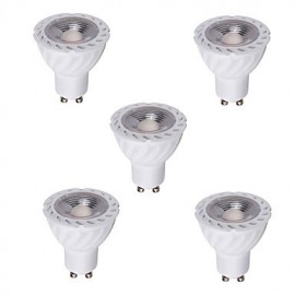 5pcs 5W GU10 LED Spotlight COB Warm /Cool White Decorative COB LED Recessed Lighting(220-240V)