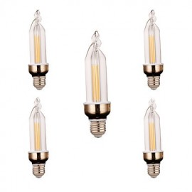 5Pcs Super Bright LED Lighting Energy-saving New LED Candle Bulb LED Pull E27 led Bulb Lamp 4W 300-400LM AC 220V