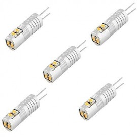 5PCS G4 2.5W SMD 6*3014 Warm White / Cool White LED Decorative Lights DC12