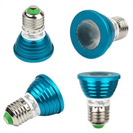 4PCS E27 3W 1-LED Multi-Colored RGB Light Bulb w/ Remote Control (AC 85-265V)