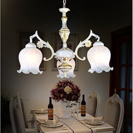 Chandeliers Three-Lights White 220V European Retro Classic