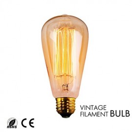 GMY 1PC ST64 13Molybdenum wire Vintage bulb 40W E26 Warm White AC120V Decorate bulb