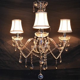 Modern Splendid 3 Lights Chandelier With Crystal Arm