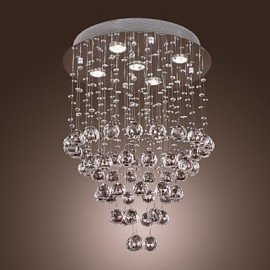 Crystal Chandelier with 5 lights - Baroque Design (K9 Crystal)
