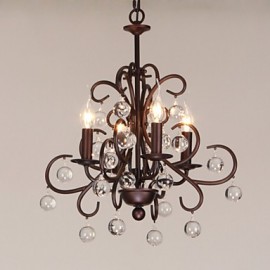 Max 40W Traditional/Classic Painting Metal Chandeliers Living Room / Bedroom