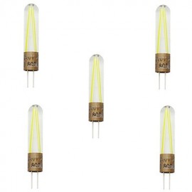 5pcs G4 2W COB Filament led light Lampada led spotlight chandelier Replace Incandescent lamp(AC220-240V)