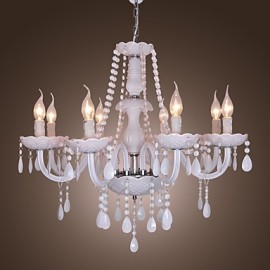 Max 40W Rustic/Lodge Crystal Electroplated Crystal Chandeliers Living Room / Dining Room