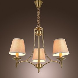 40W Modern/Contemporary / Traditional/Classic / Rustic/Lodge / Vintage / Island Brass Metal ChandeliersLiving Room / Bedroom / Dining