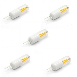 5pcs G4 1.5W LED Filament COB Bulb Repalce 20W Halogen Lamp (AC/DC 12V)