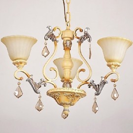 Max 60W Traditional/Classic Crystal Painting Chandeliers Living Room / Bedroom / Dining Room