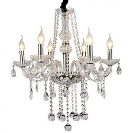 Max 40W Modern/Contemporary Crystal Electroplated Metal Chandeliers Living Room / Bedroom / Dining Room