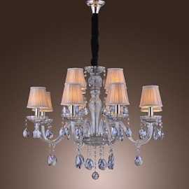 Max 60W Traditional/Classic Crystal Electroplated Glass Chandeliers Living Room / Bedroom / Dining Room / Study Room/Office