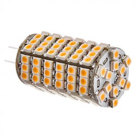 G4 6W 102x3528SMD 420-450LM 3000-3500K Warm White Light LED Corn Bulb (12V)