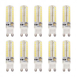 3.5 G9 LED Bi-pin Lights T 64 SMD 2835 3202-340 lm Warm White/ Cool White Dimmable / Waterproof AC110V/ AC220V 10 pcs