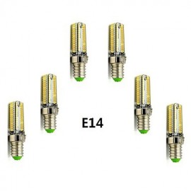 6pcs E14/G9 5W 104x3014SMD 420LM Warm White/Cool White Light LED Corn Bulb(AC200-240V)