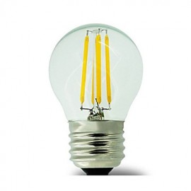 1 pcs E26/E27 4W 4 COB 400 lm Warm White G45 edison Vintage LED Filament Bulbs AC 220-240 V No flash