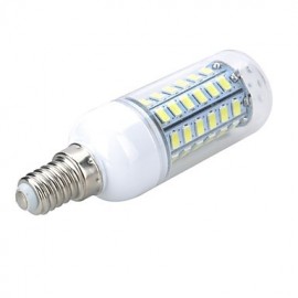 E14 10W 1000LM 6500K/3000K 56-5730 SMD Warm/Cool White Light LED Corn Bulb (AC 220~240V)