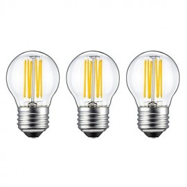 3PCS 6W E26/E27 LED Filament Bulbs G45 6 COB 560 lm Warm White (220V-240V)