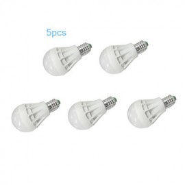 5pcs E27 7W 12xSMD5630 550LM LED Globe Bulbs