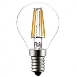 ON E14 4W 4 COB 400 LM Warm White G45 edison Vintage LED Filament Bulbs AC 220-240 V