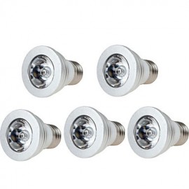 5pcs 3W E27/E14/GU10/GU5.3 RGB Color Changing LED Light Bulb Lamp with Remote Control(85-265V)