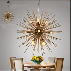 Retro Imitation Copper Creative line 12 Chandeliers