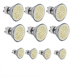 10PCS GU10/E27/MR16 60SMD 3528 2835 LED Warm White /White Spot Light Bulb Lamp 3W Energy Saving
