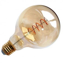 1pcs Dimmable 4W G95 Soft Led Filament Light LED Vintage Lamp Bulb Globe Edison Bulb for Internet Bar AC220-240V