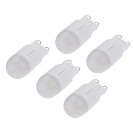 5 pcs G9 6 W 5xCOB 600 LM Warm White / Cool White Dimmable / Decorative Bi-pin Lights AC 220-240 / AC 110-130 V